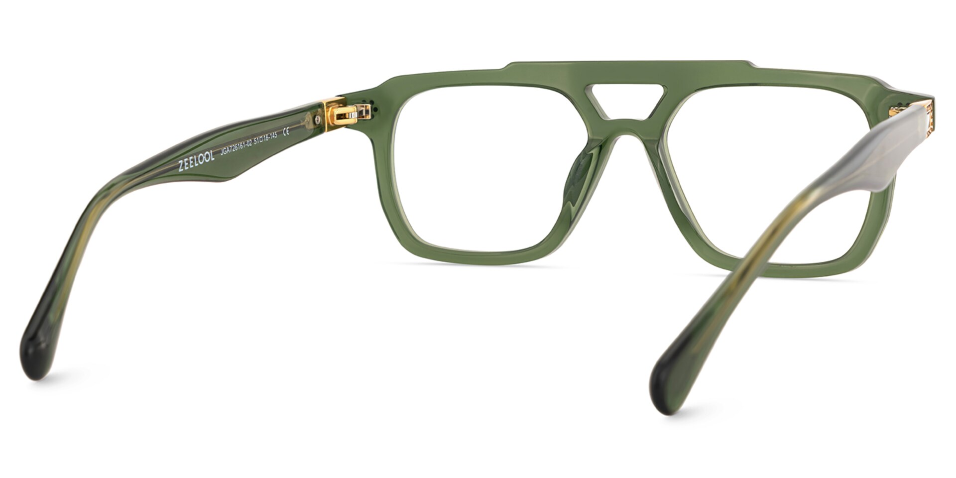 Mercurio Eyeglasses in Aviator Green Frame | Zeelool5