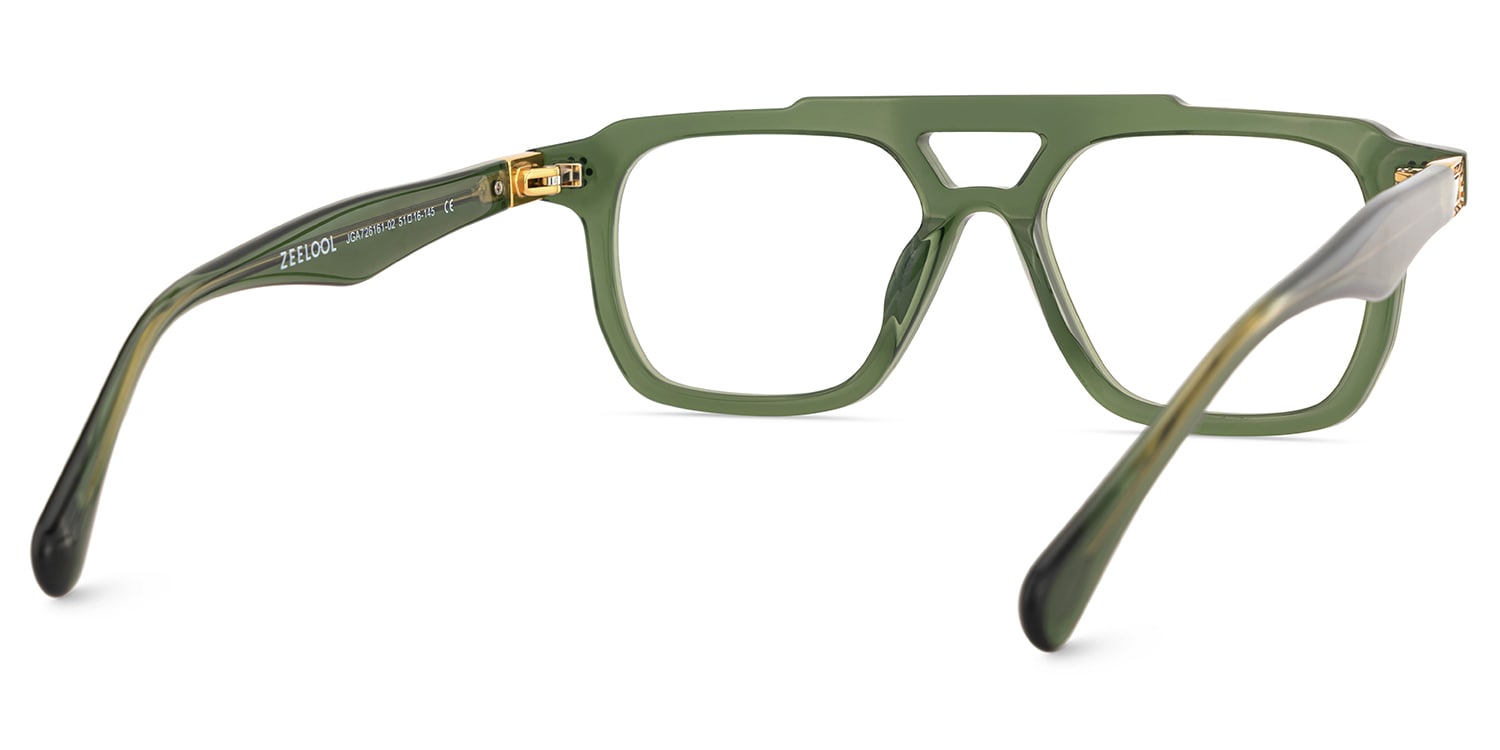 Mercurio Aviator Green Glasses5