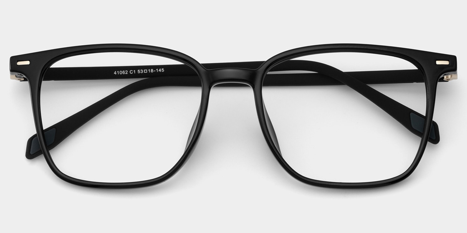 Charles Square Black Glasses