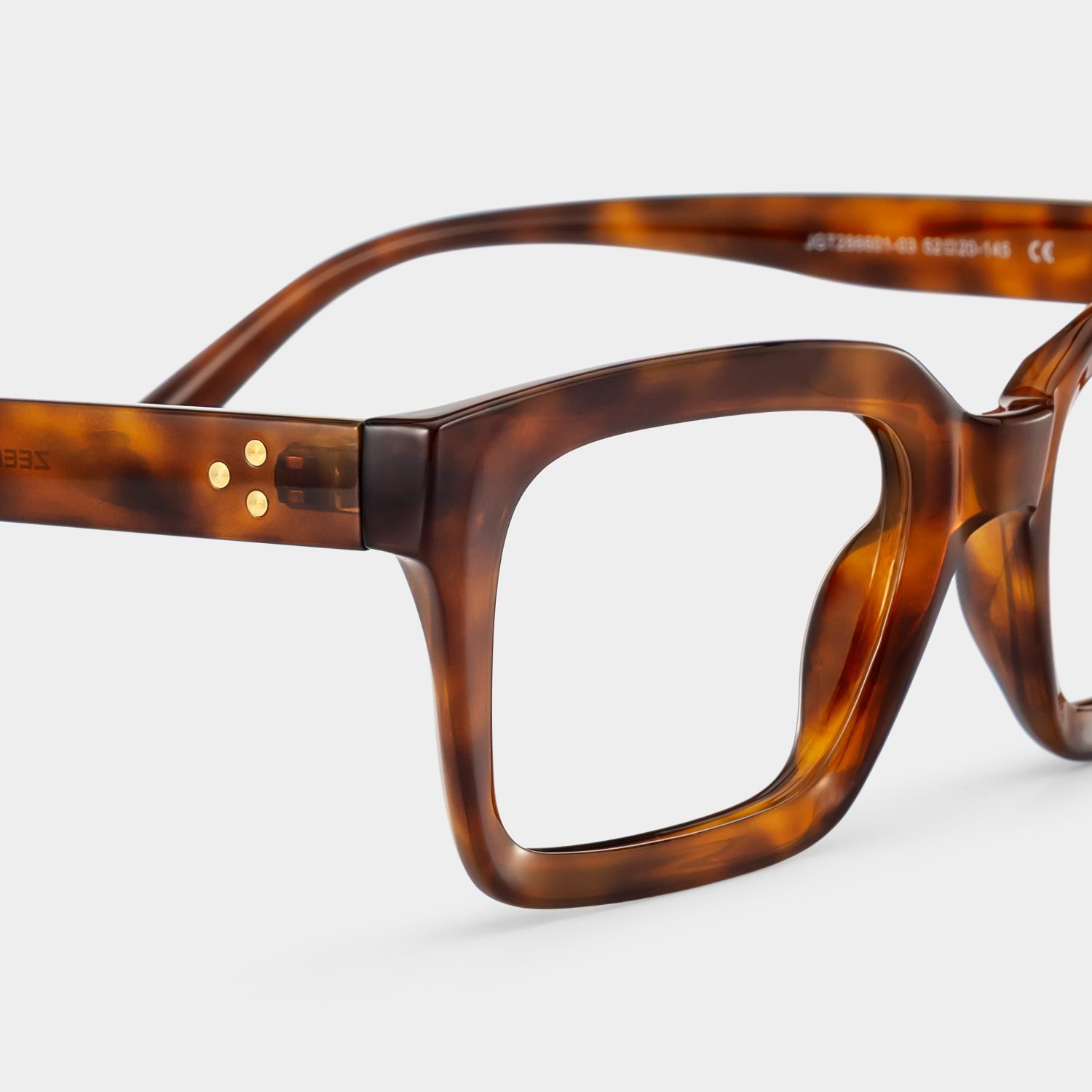Marley Tortoise Eyeglasses with Rectangle Frames | ZEELOOL5