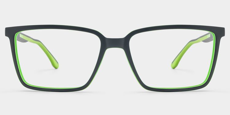 Anthony Rectangle Dark Gray Glasses