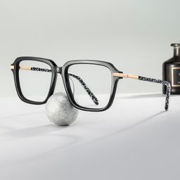 Numn Rectangle Black Glasses0