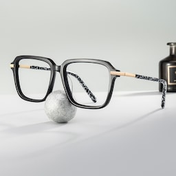 Numn Rectangle Black Glasses0