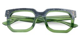 Ramcevic Square Green Glasses2