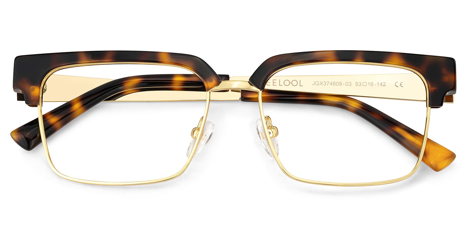 Tortoise Browline Frame Glasses - Gerena on Sale | Zeelool2