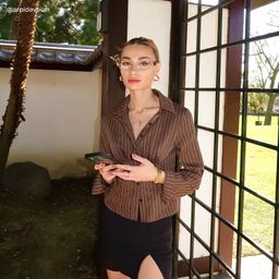 Dakota Brown Rectangle Glasses7