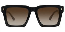 Kenish Square Black Glasses0