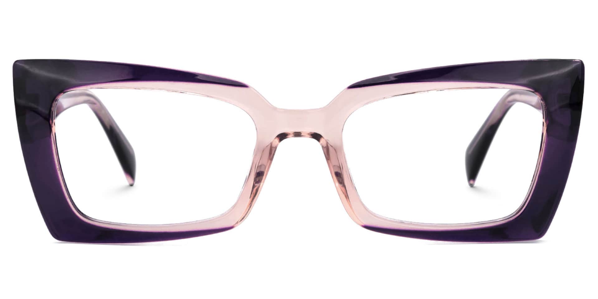 Bueghly Purple Eyeglasses with Rectangle Shape | Zeelool Optical0
