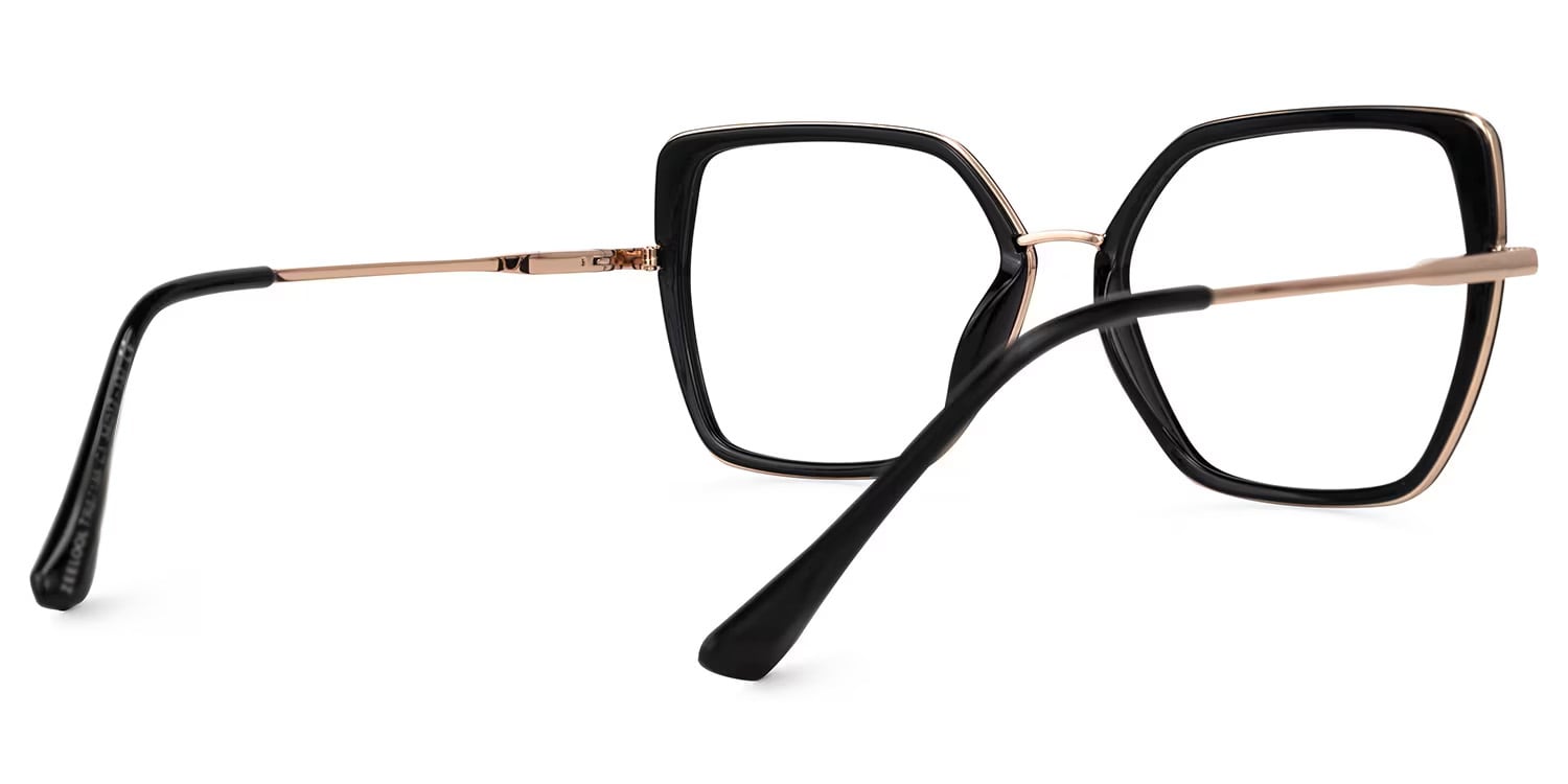 Keller Geometric Black Glasses4