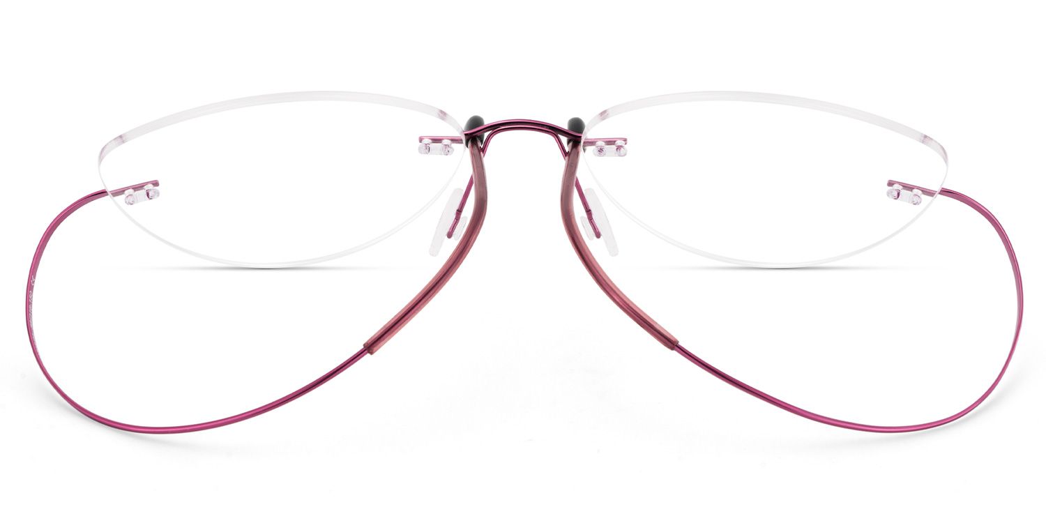 Evelyn Cat Eye Pink Glasses | Zeelool Glasses5