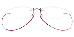 Evelyn Cat Eye Pink Glasses5