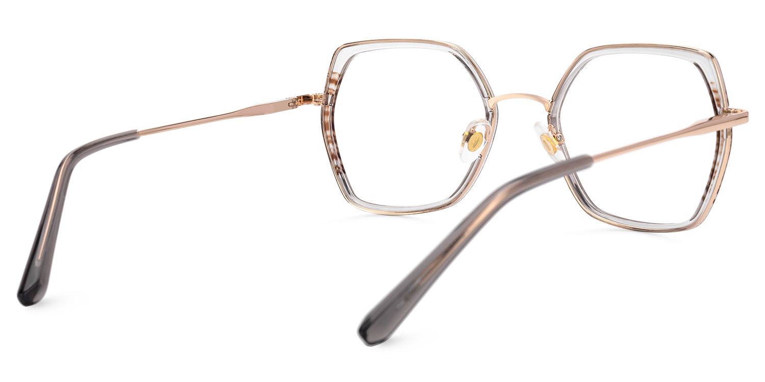 Geometric Nefisa Crystal Color Frame Glasses | Zeelool3