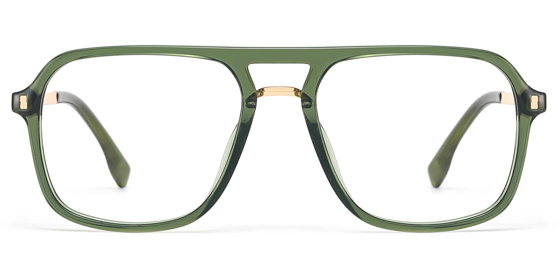 Aviator Kilworth Green Glasses deals -Zeelool Glasses3