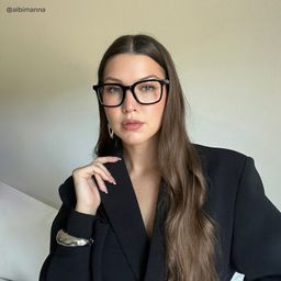 Reese Square Black Glasses8