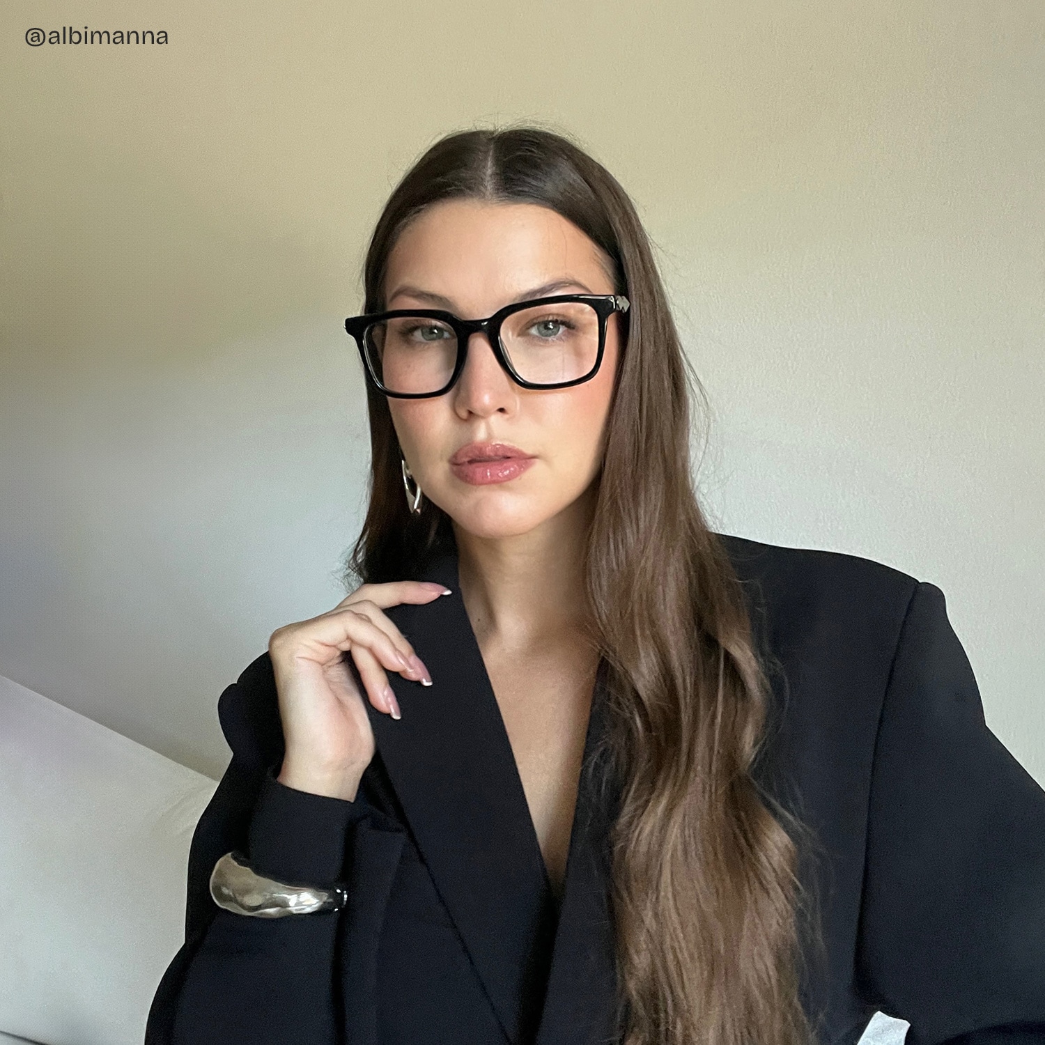 Reese Square Black Glasses8