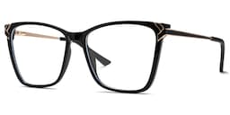 Tricee Square Black Glasses3