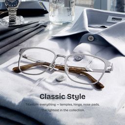 Aubrey Rectangle Silver Glasses0