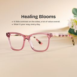 Faith Pink Rectangle Glasses0
