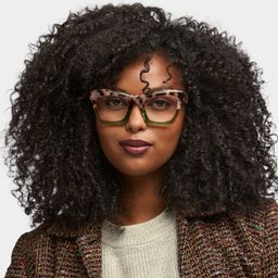 Benitez Square Two-Tone Glasses0