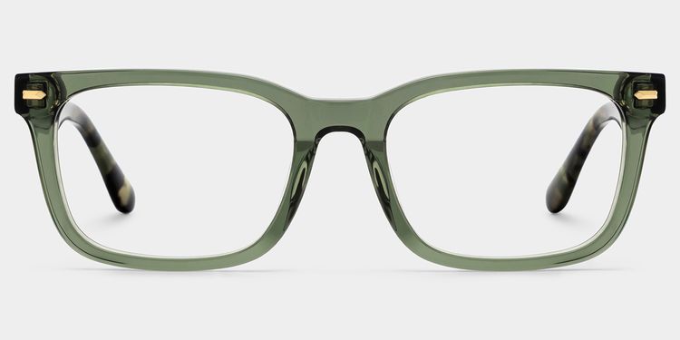 Patrick Rectangle Green Glasses