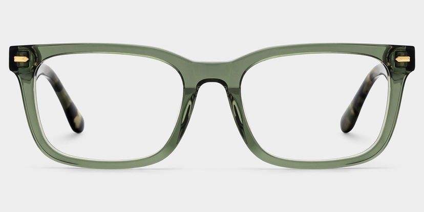 Patrick Rectangle Green Glasses