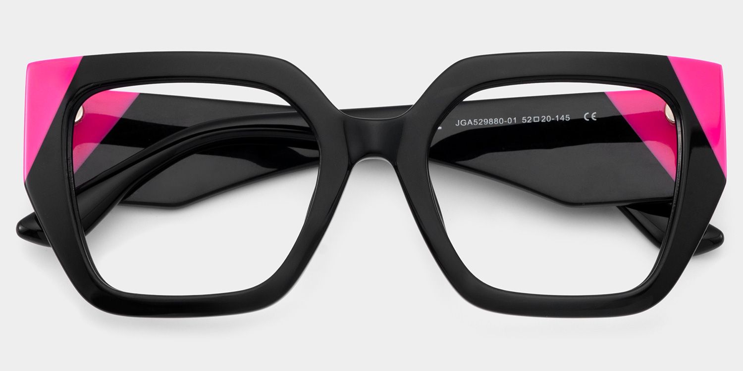 Viva Black Frame Glasses with Square Frame Online | ZEELOOL2