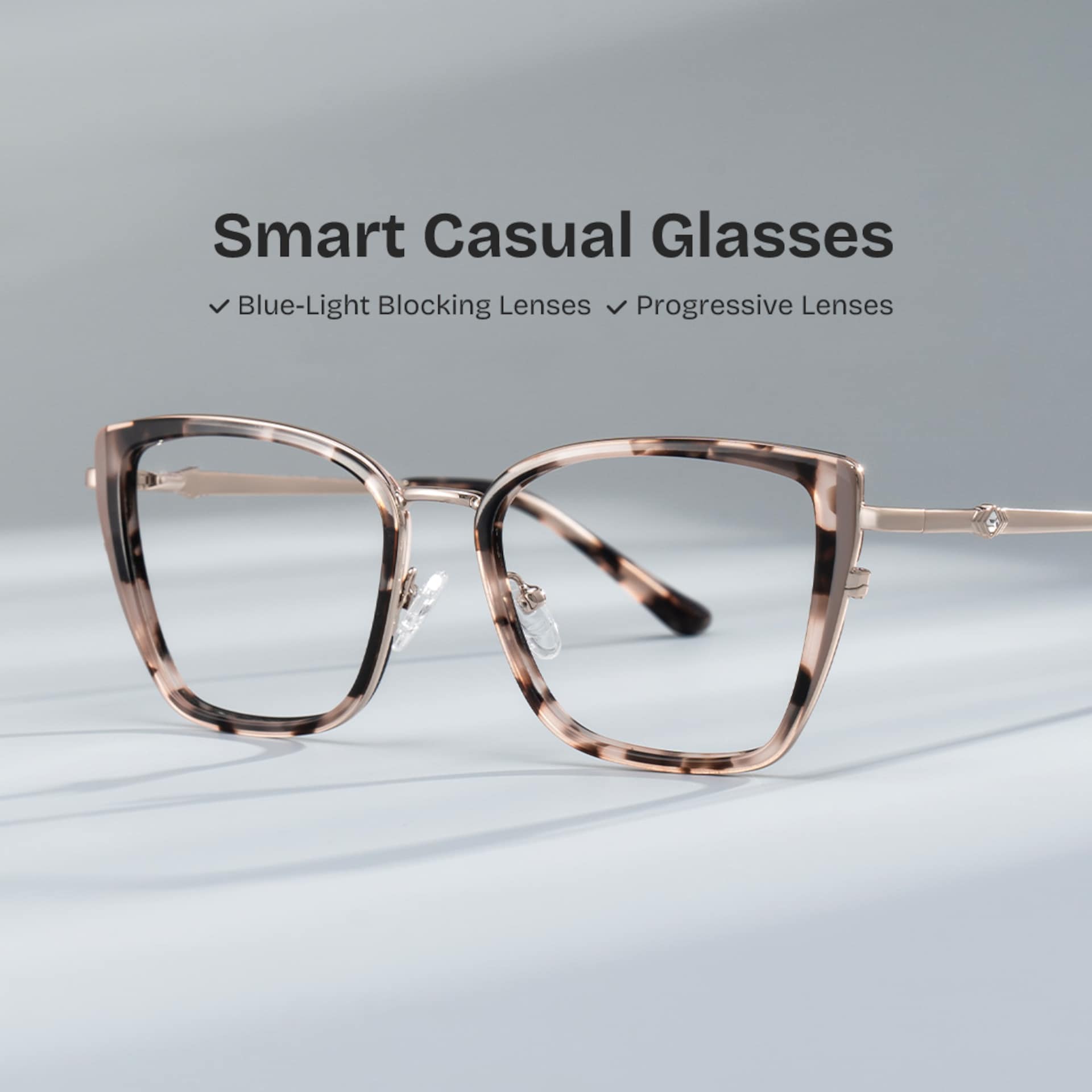 Juniper Eyeglasses in Square Tortoise Frame | Zeelool0