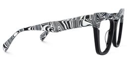 Conrad Cateye Black Cow Print Glasses2