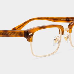 Eden Tortoise Rectangle Glasses4