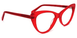 Charis Cat Eye Red Glasses1