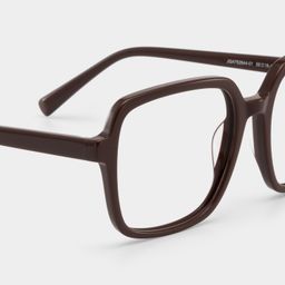 Kenneth Dark Brown Square Glasses4