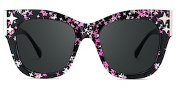 Minfia Square Black Pink Glasses1