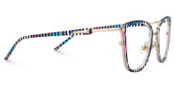 Marisa Cateye Blue Purple Stripe Glasses3