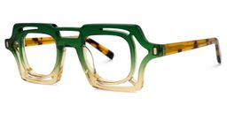 Giusy Square Green Glasses1
