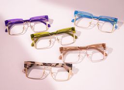 Kiana Square Purple Glasses5