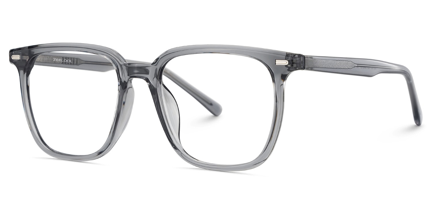 Square Grey Eyeglasses Jude TR-90 Frame Glasses3