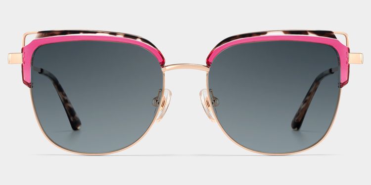 Samson Square Pink Tortoise Sunglassess