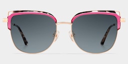 Samson Square Pink Tortoise Sunglassess0