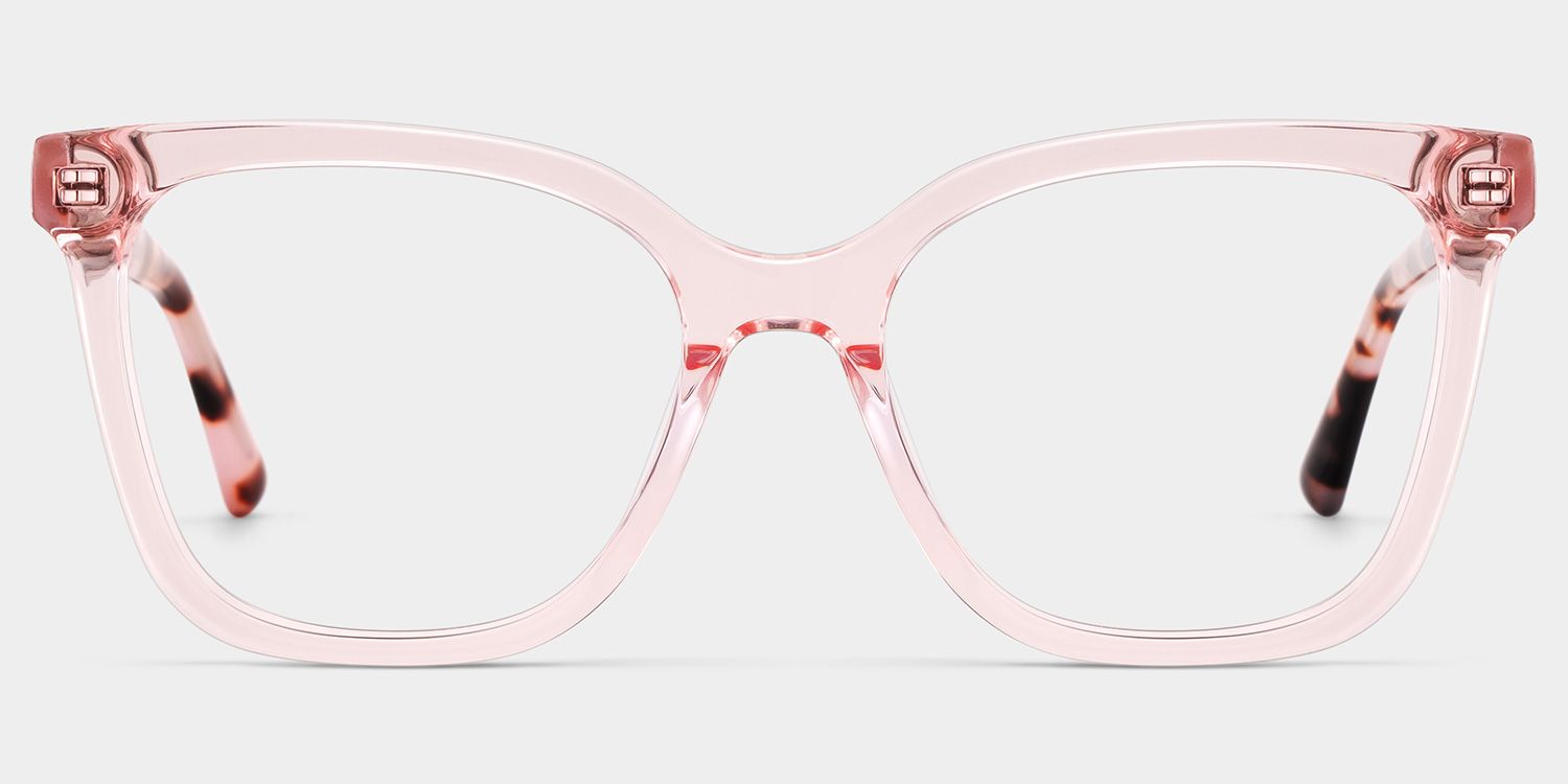 Sage Pink Frame Glasses with Rectangle Frame Online | ZEELOOL3
