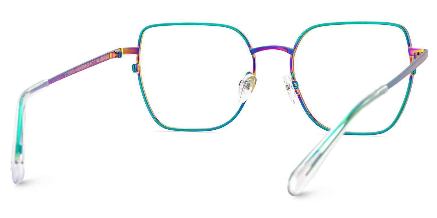 Fife Iridescent Full Frame Metal Prescription Glasses5