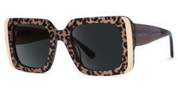 Jesse Rectangle Leopard Glasses1