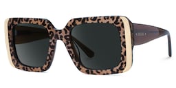 Jesse Rectangle Leopard Glasses1