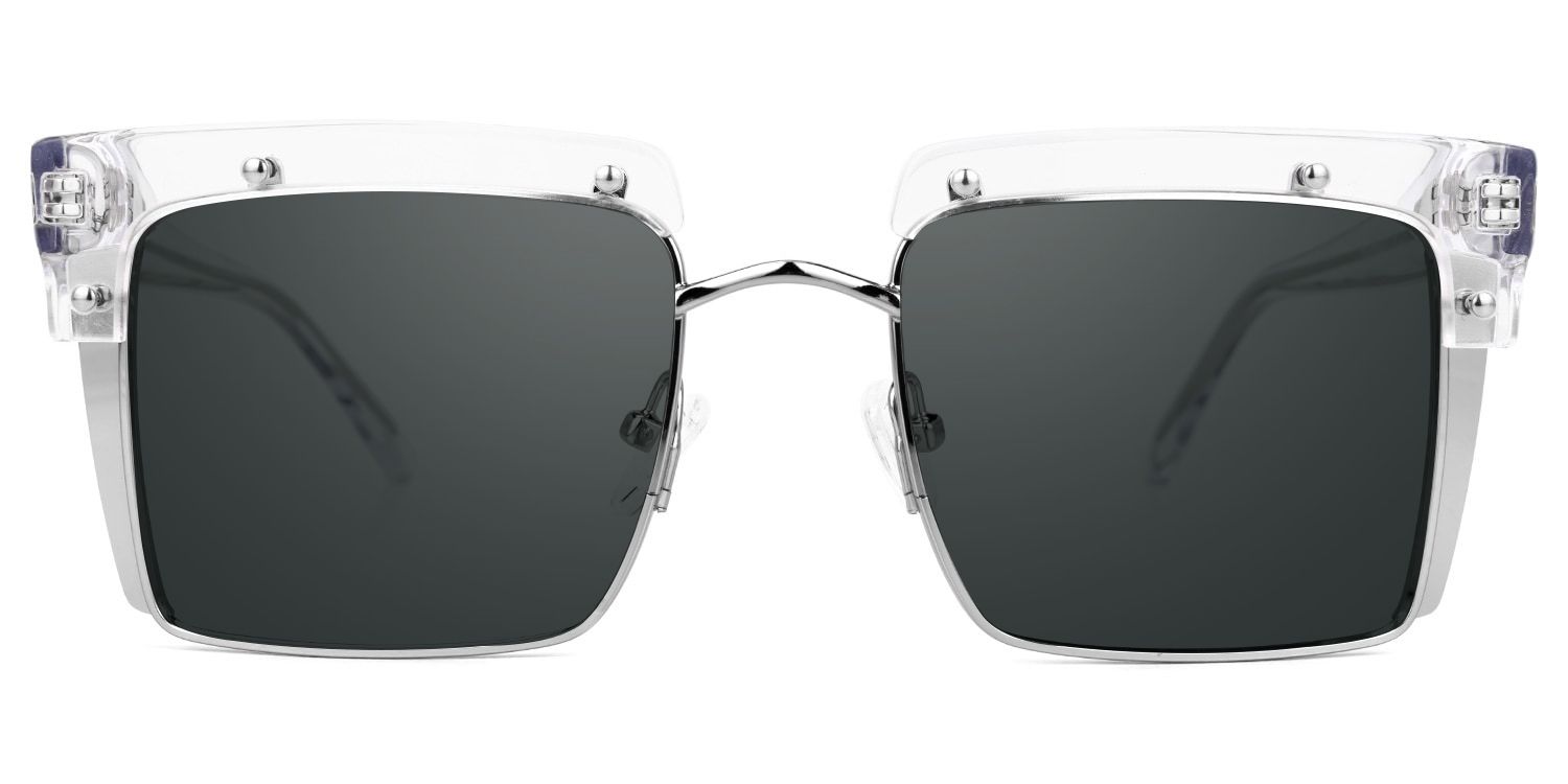 Kiana Square Clear Frame Sunglasses | Zeelool Optical2