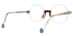 Cheril Round Clear Glasses3