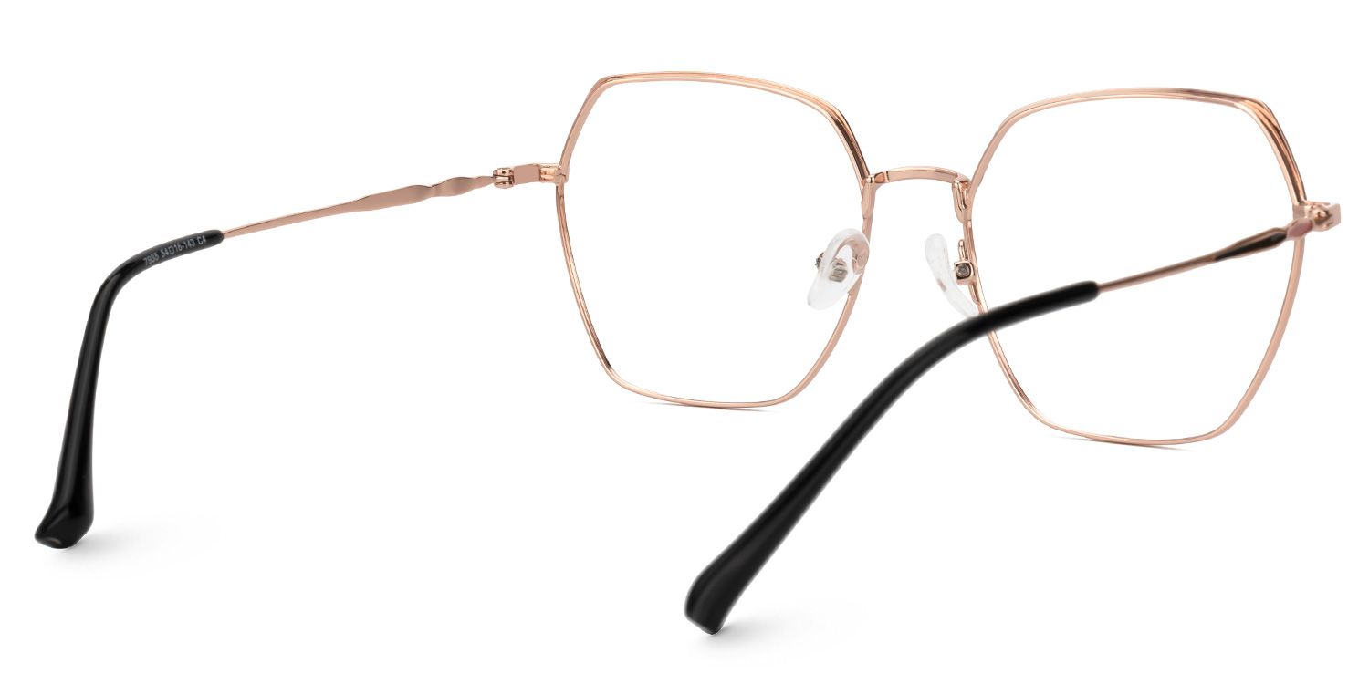 Marlon Geometric Two-Tone Full-Rim Glasses | Zeelool3