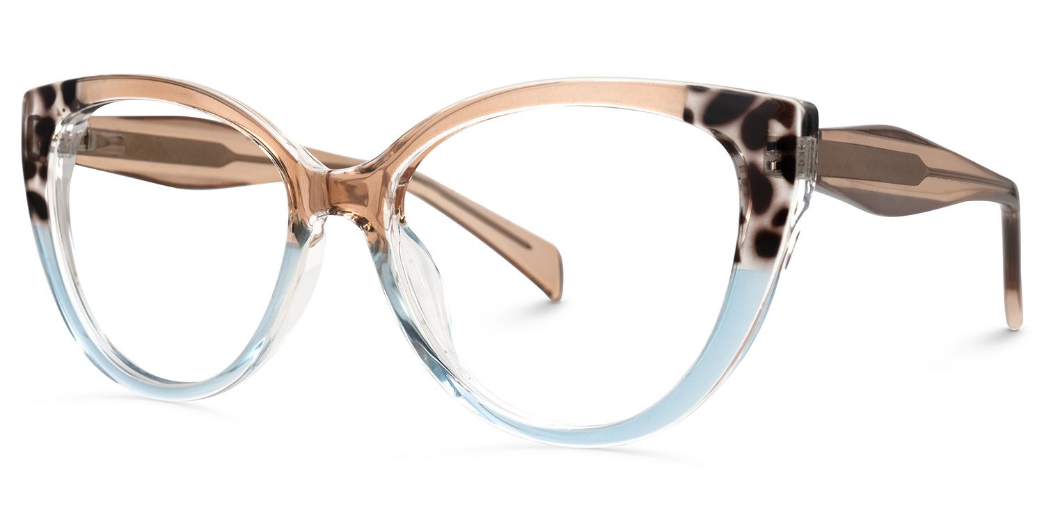 Cateye Narine Multicolor Frame Glasses Deals | Zeelool Optical1