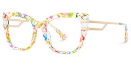 Kieran Rectangle Mottled Glasses3