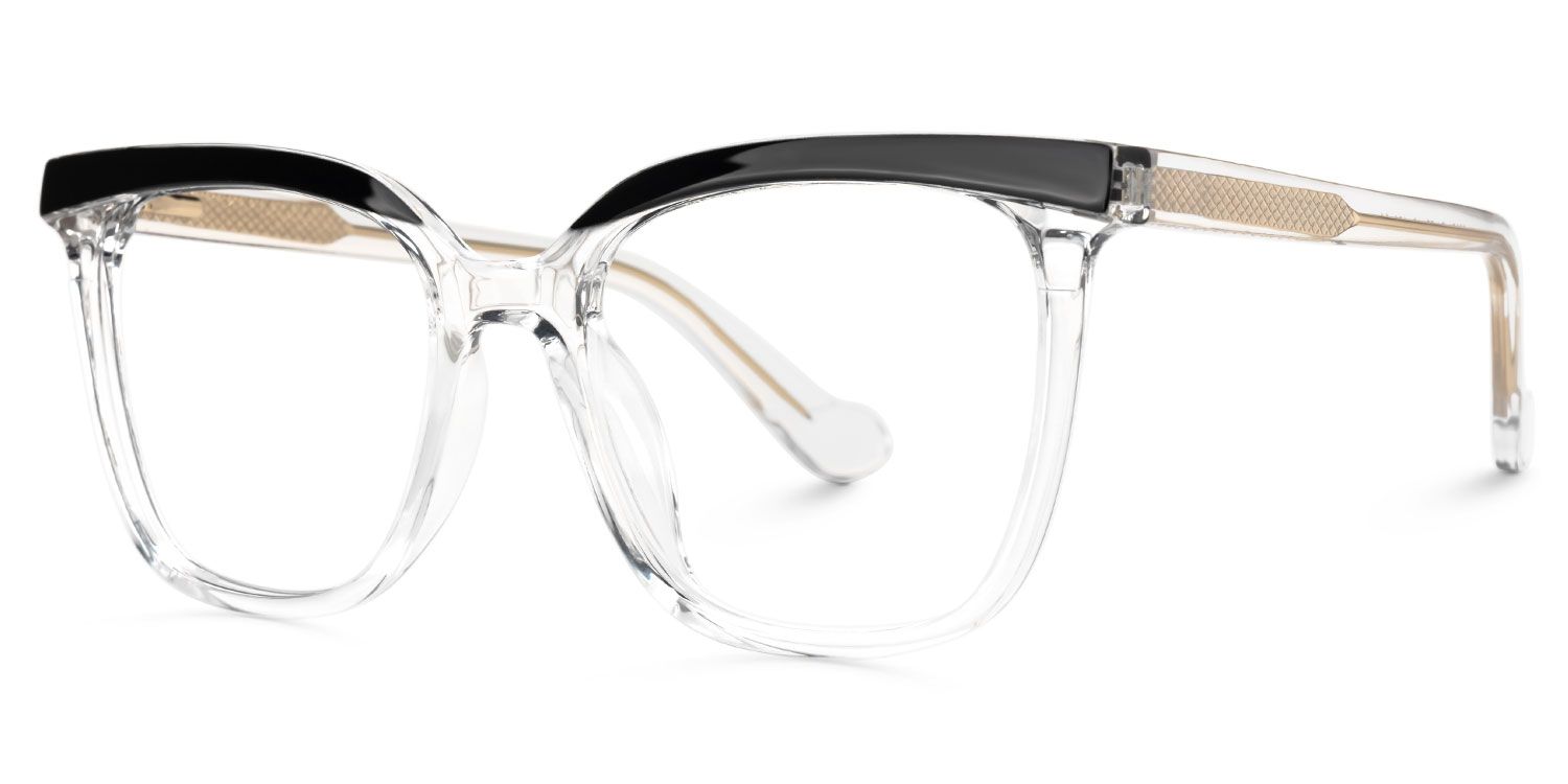 Square Tawana Crystal Glasses deals -Zeelool Glasses1