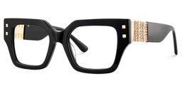 Spaller Square Black Glasses2