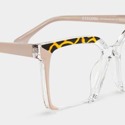Misty Pink Square Glasses4